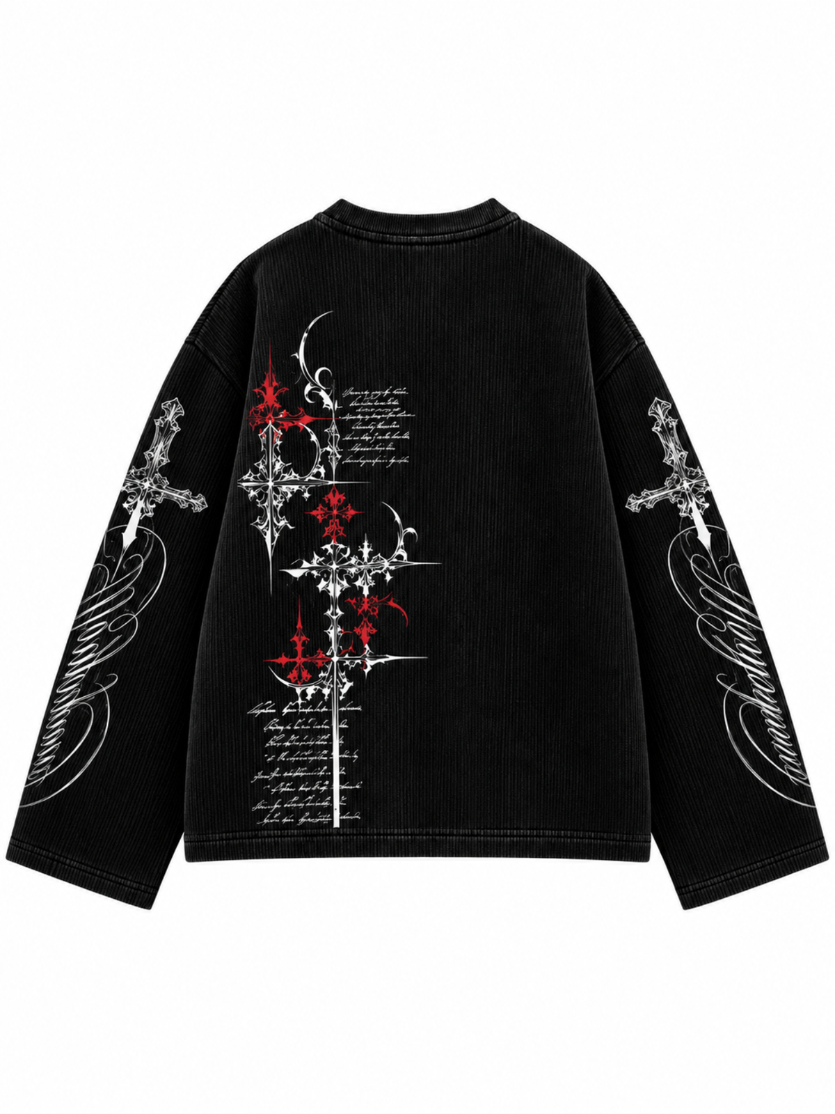 Forbidden Script Waffle Long Sleeve