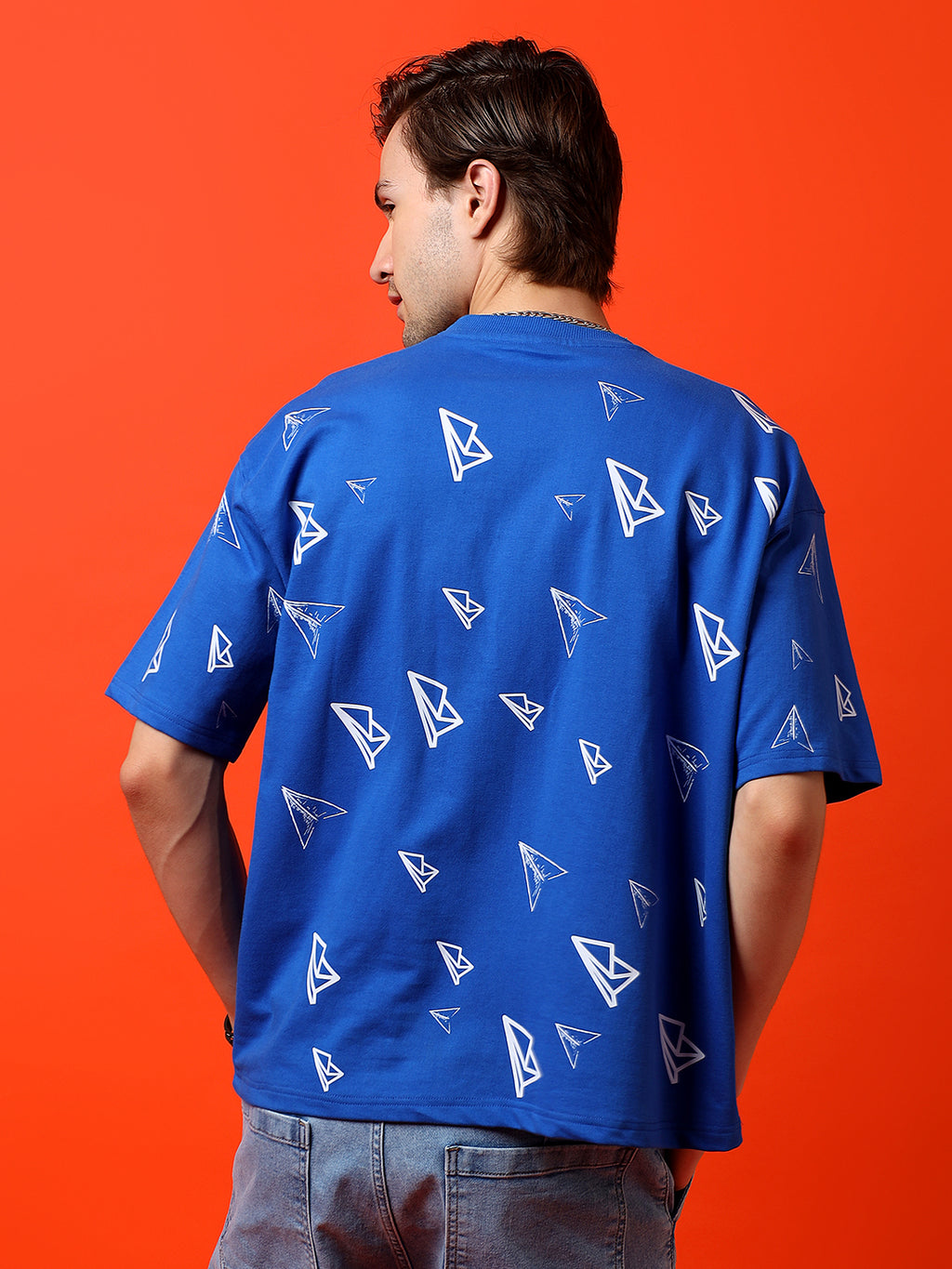 Paper Plane Code Oversized T-Shirt