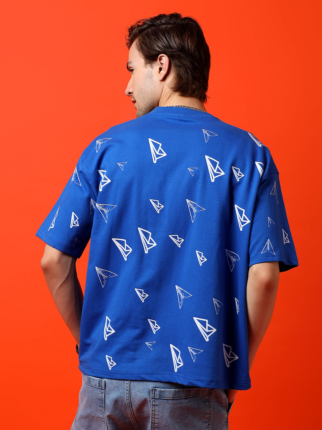 Paper Plane Code Oversized T-Shirt