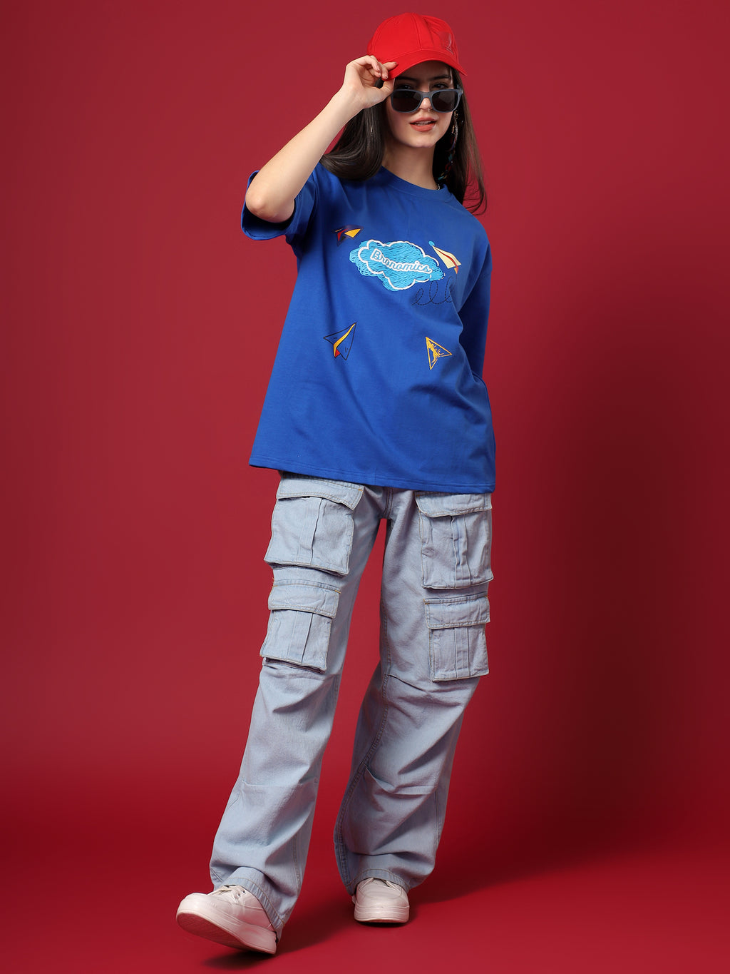 Paper Plane Code Oversized T-Shirt
