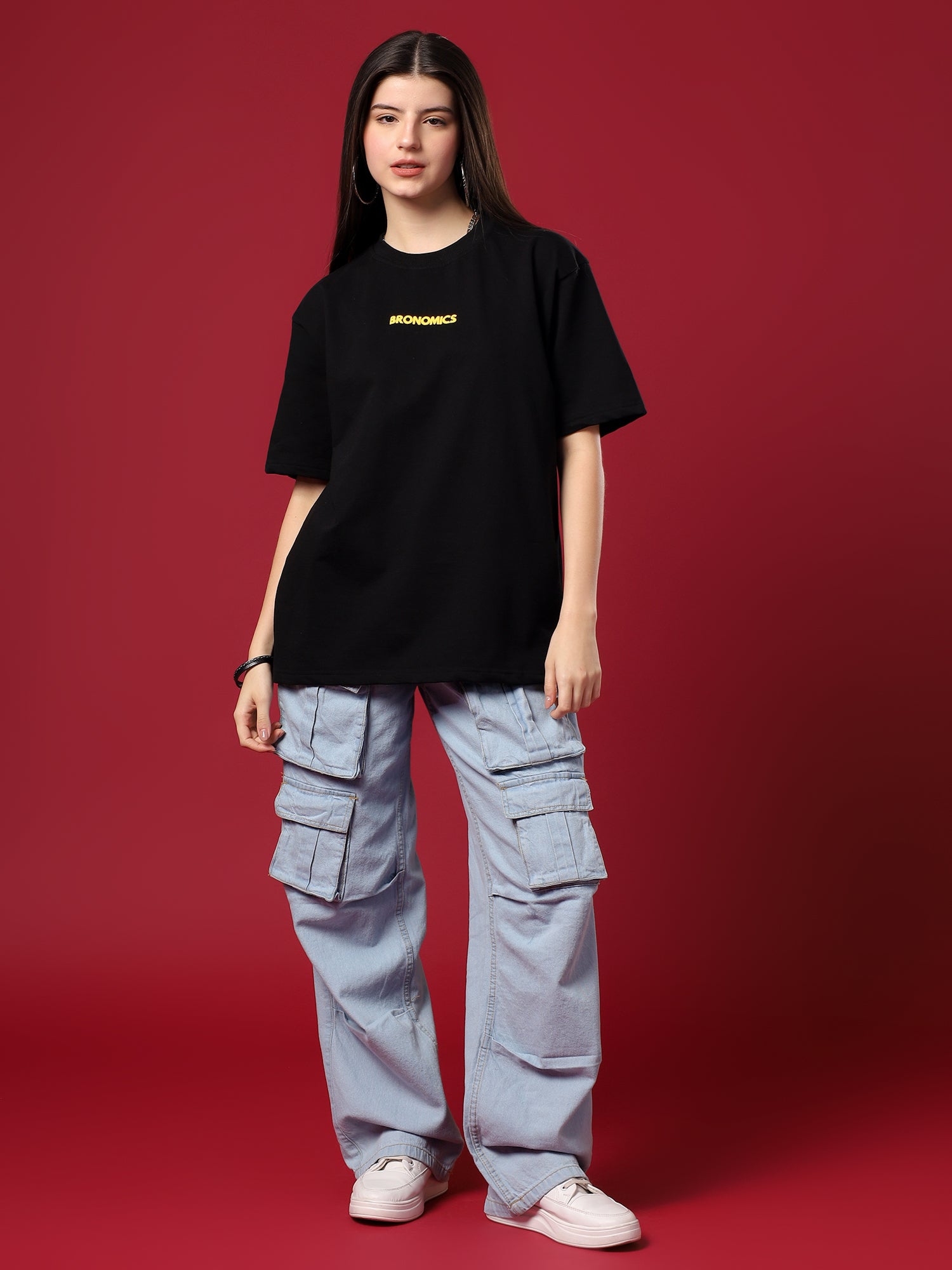 Black Crown Code Oversized T-Shirt