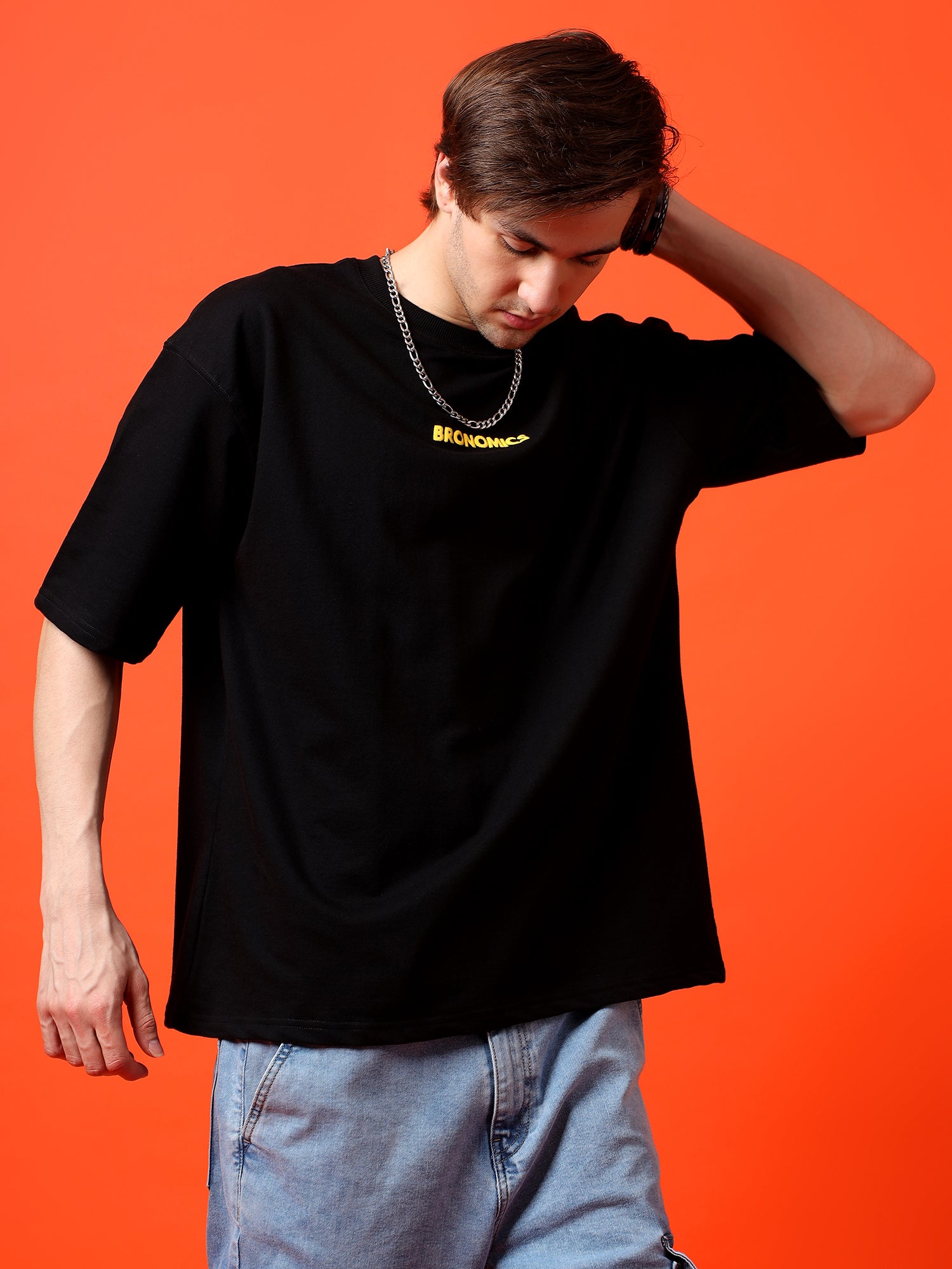 Black Crown Code Oversized T-Shirt