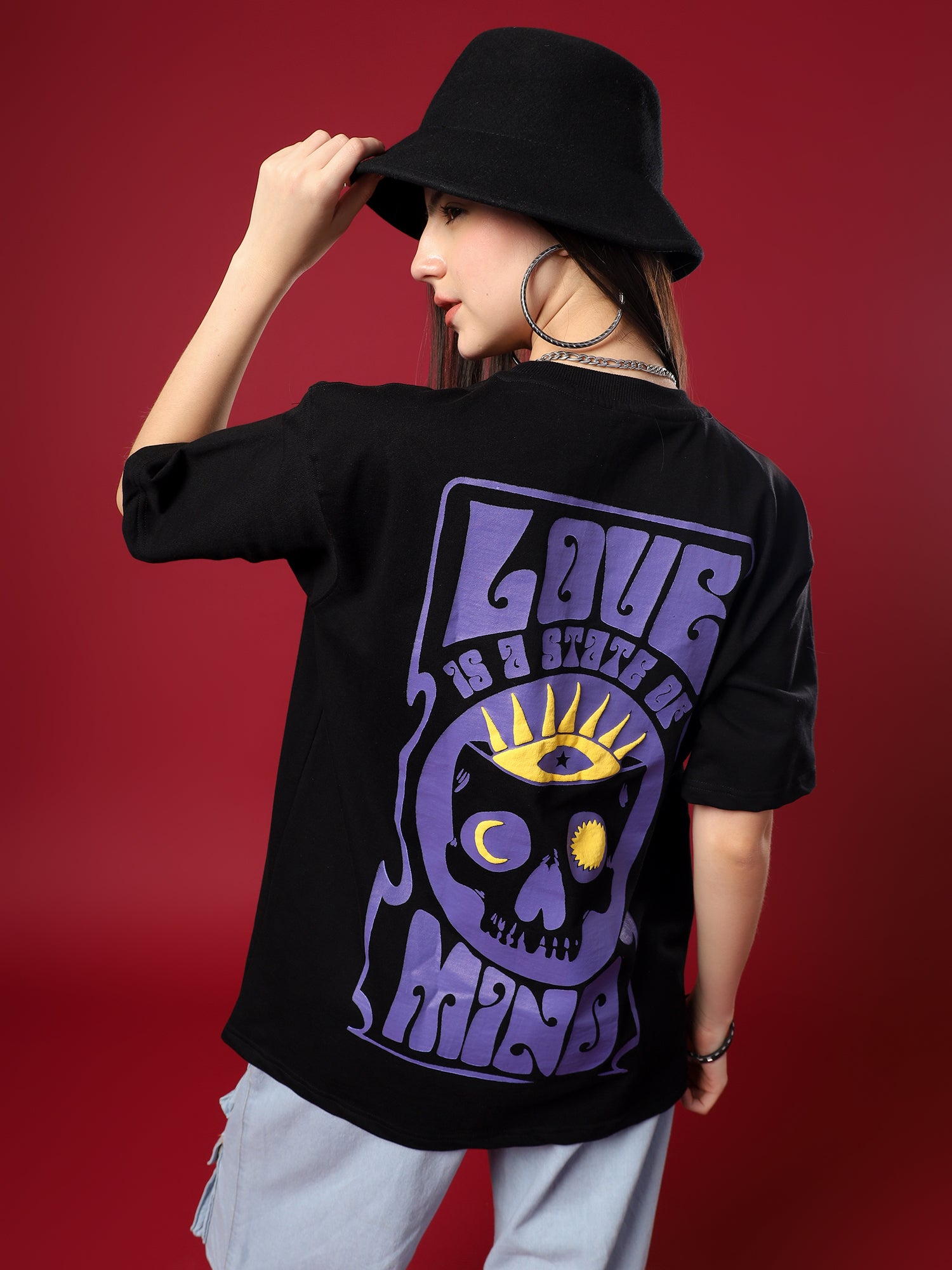 Black Crown Code Oversized T-Shirt