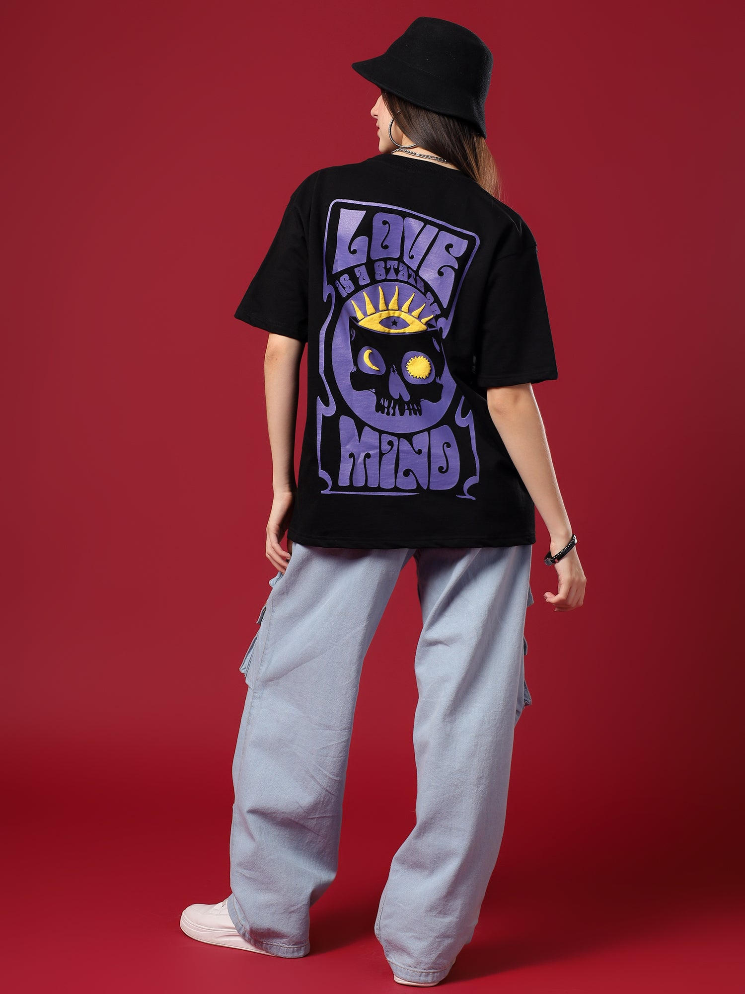 Black Crown Code Oversized T-Shirt