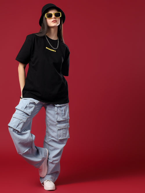 Black Crown Code Oversized T-Shirt