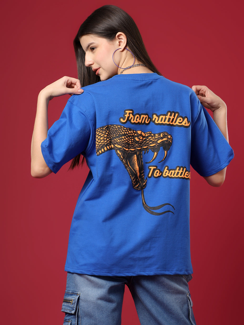 Blue Venom Oversized T-Shirt