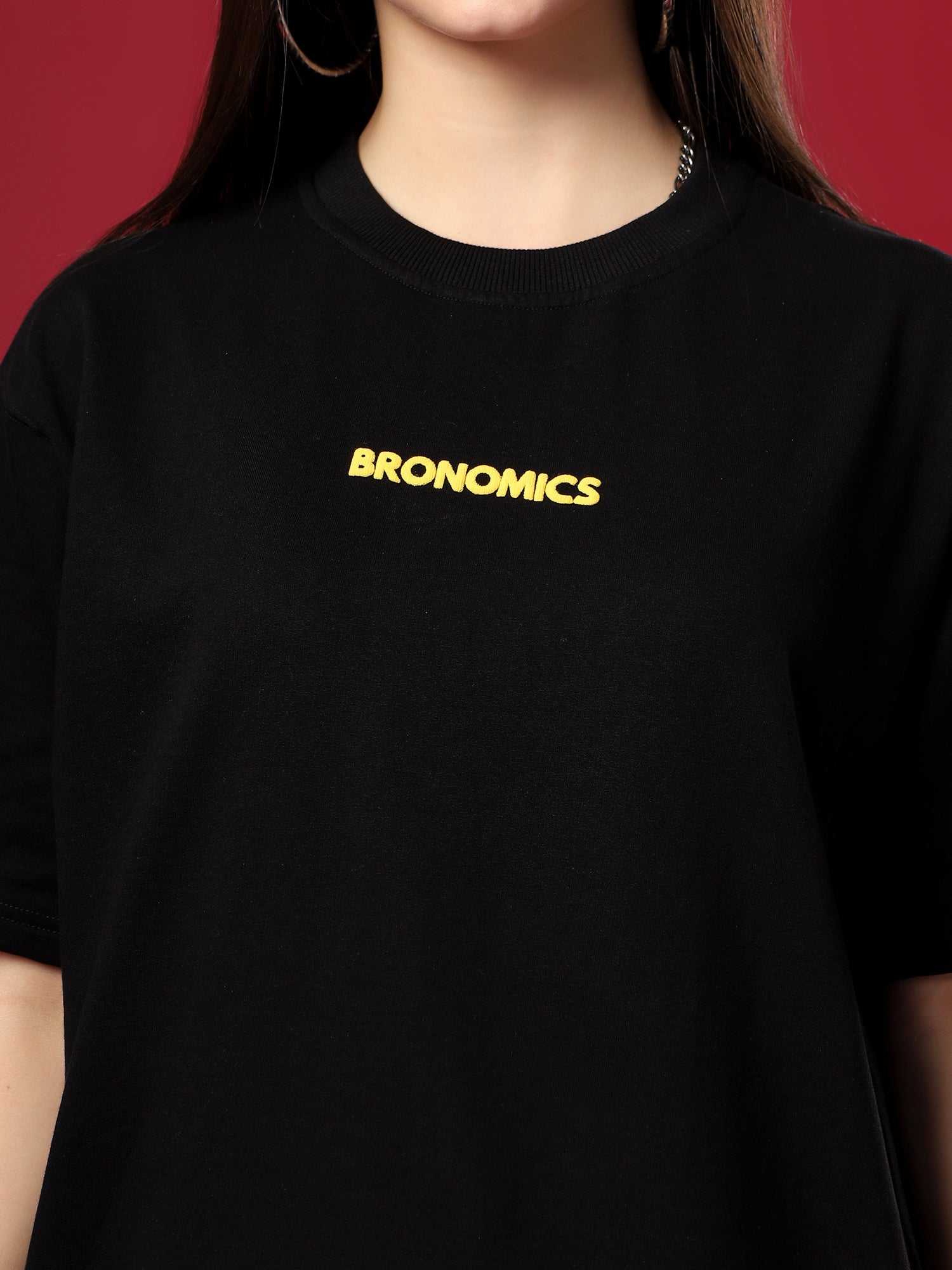 Black Crown Code Oversized T-Shirt