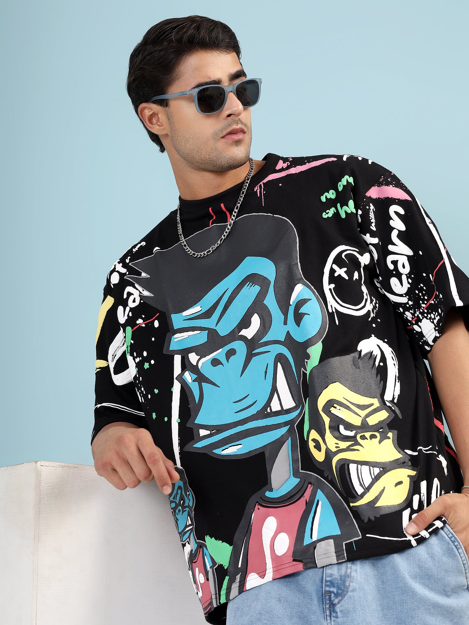 NEON WHISPERS OVERSIZED T-SHIRT