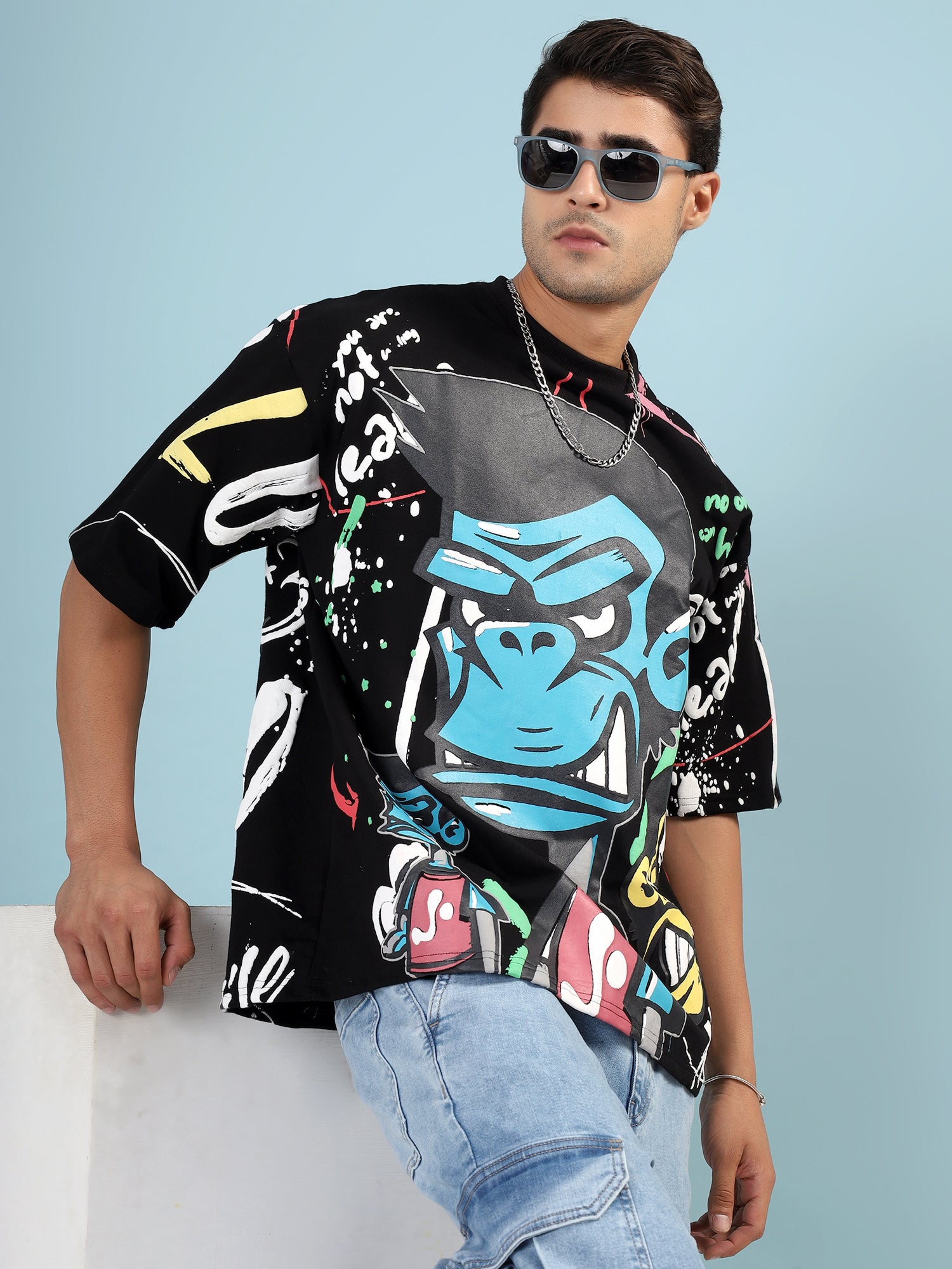 NEON WHISPERS OVERSIZED T-SHIRT