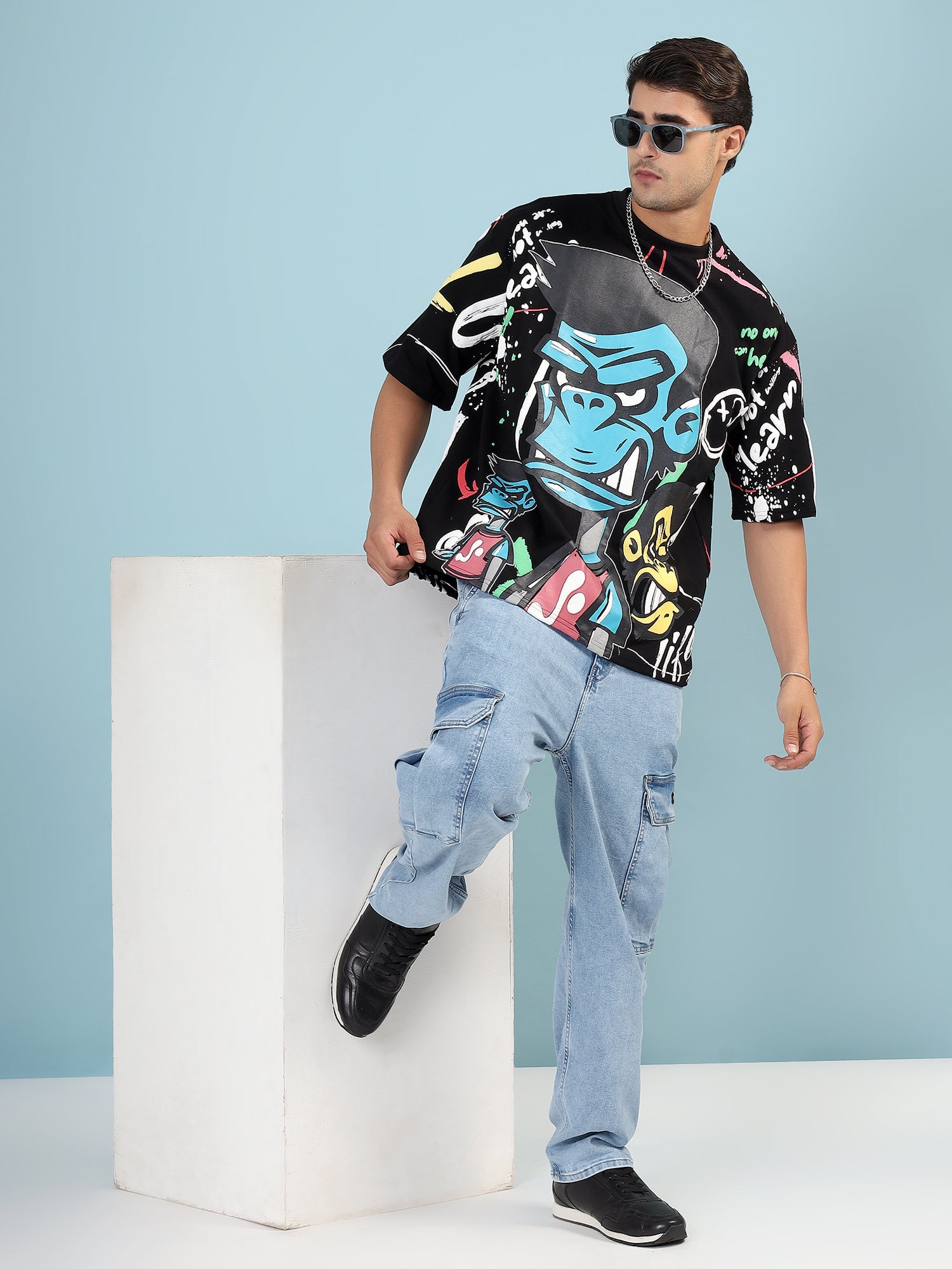 NEON WHISPERS OVERSIZED T-SHIRT
