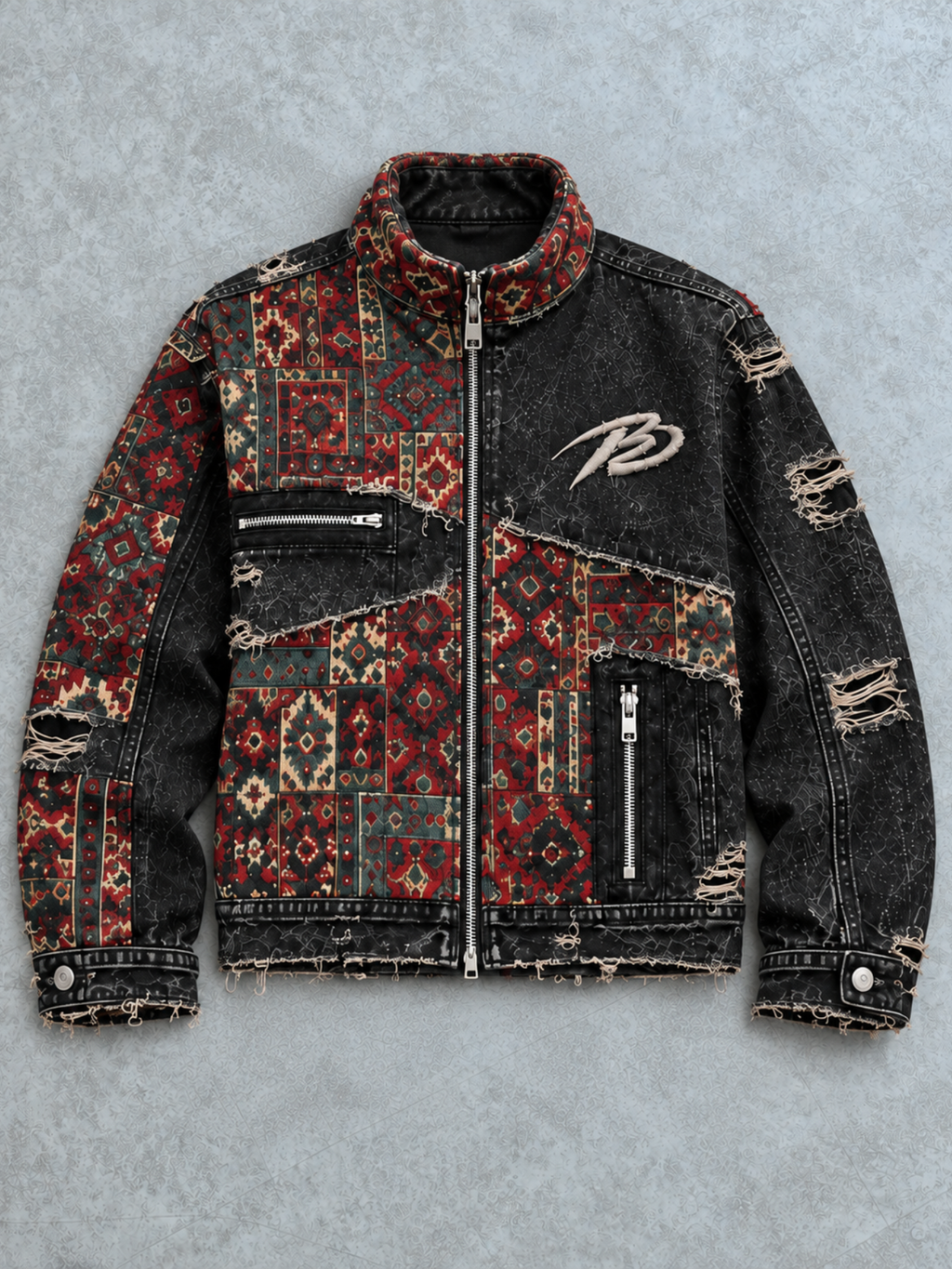 Signature Jacquard Denim Jacket