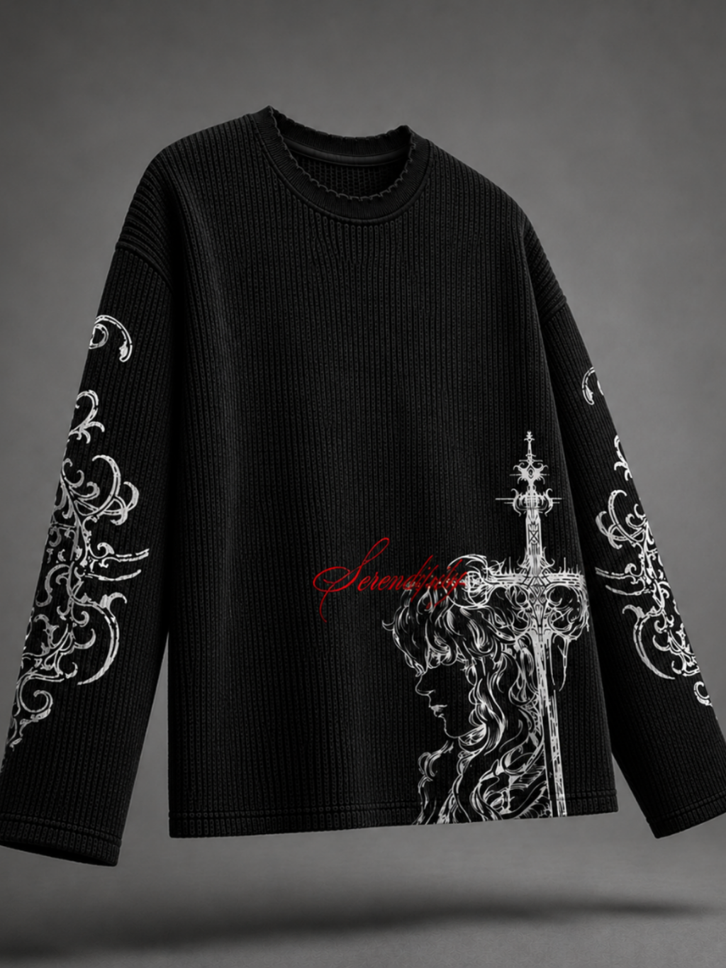 Black Chapel Waffle Long Sleeve