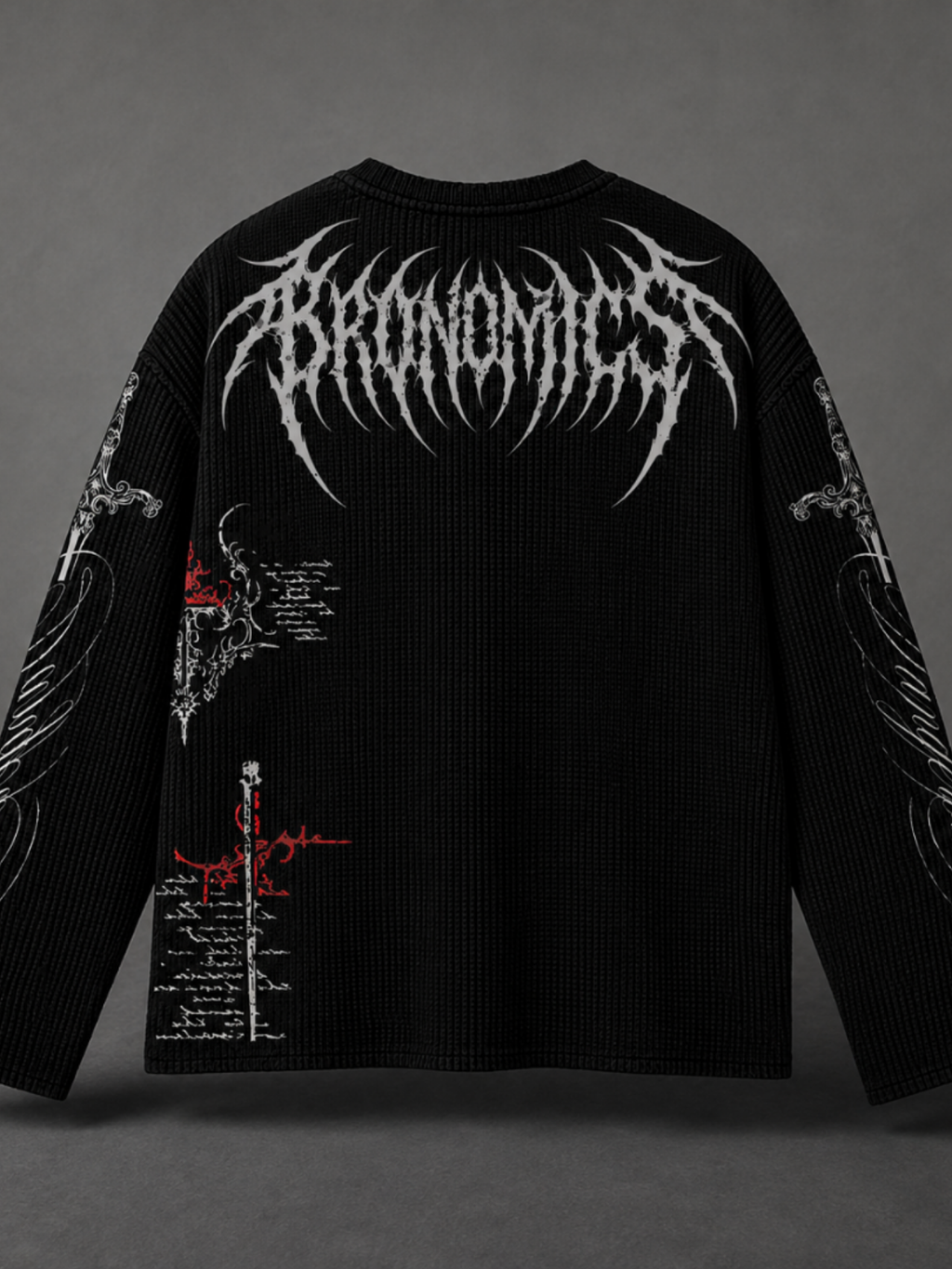 Forbidden Script Waffle Long Sleeve
