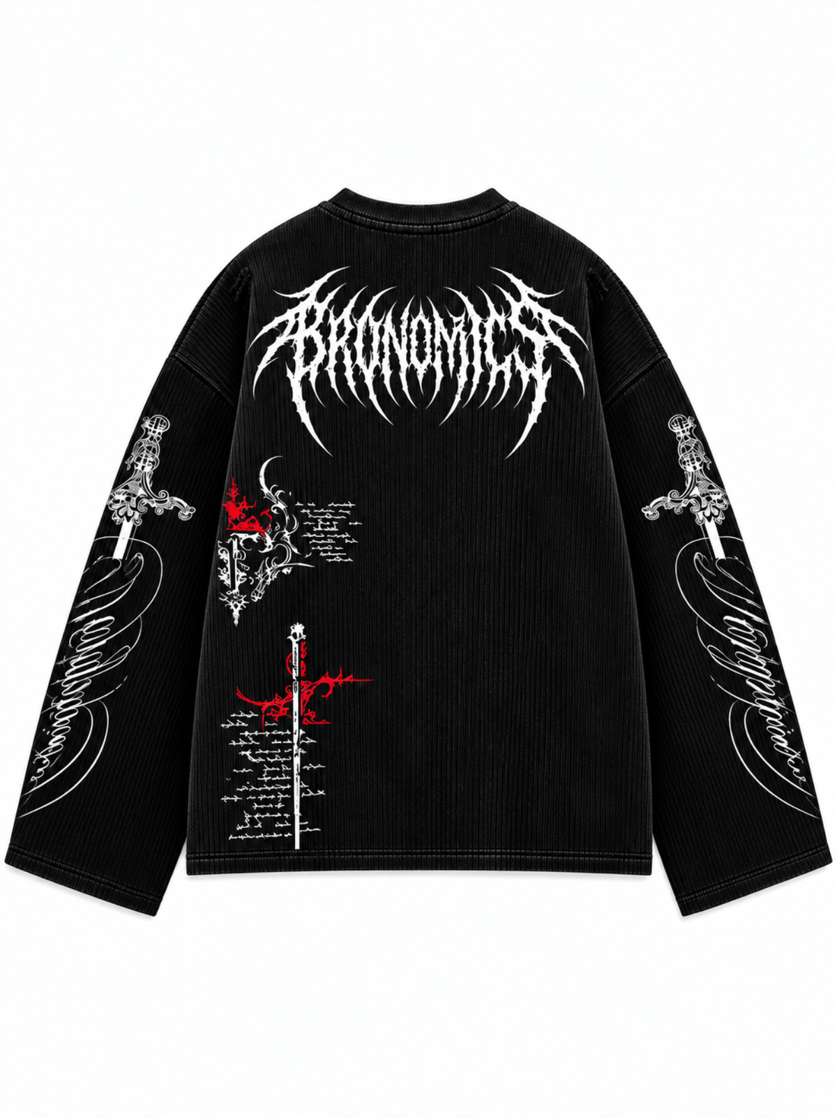 Forbidden Script Waffle Long Sleeve