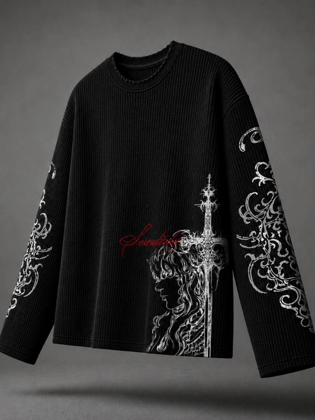 Black Chapel Waffle Long Sleeve