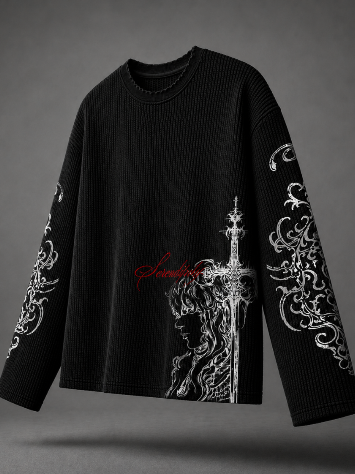 Black Chapel Waffle Long Sleeve