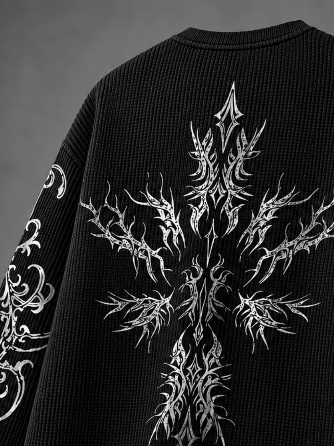 Black Chapel Waffle Long Sleeve