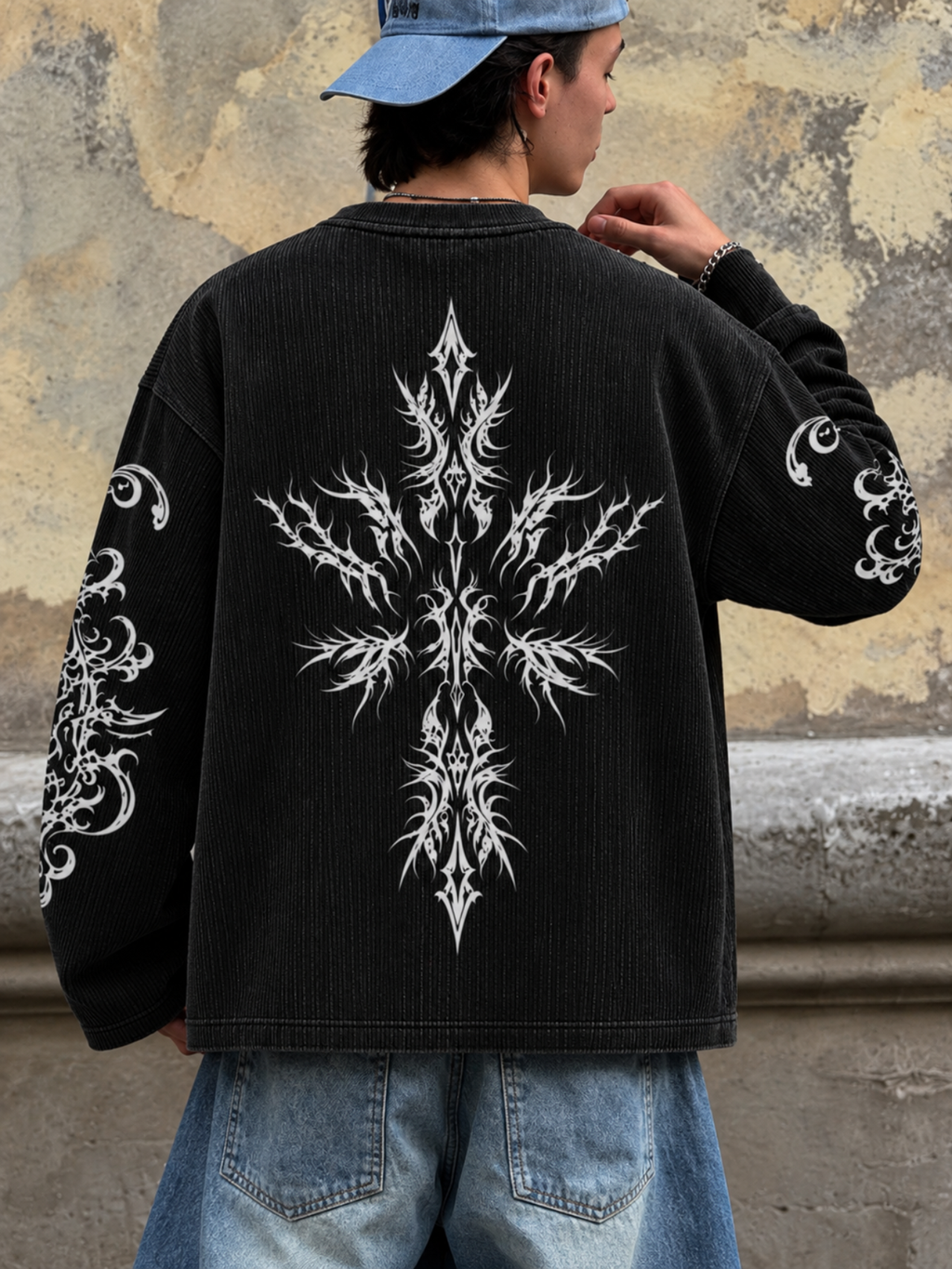 Black Chapel Waffle Long Sleeve