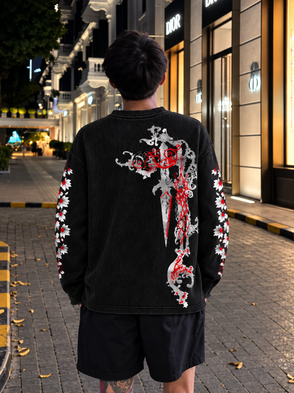 Scarlet Dagger Waffle Long Sleeve