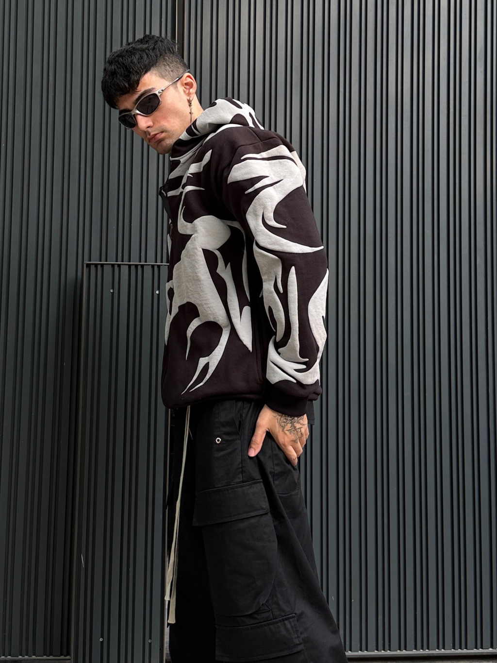 GRIMLOCK FLEECED HOODIE