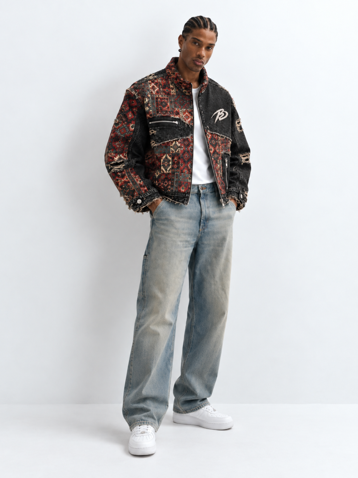 Signature Jacquard Denim Jacket