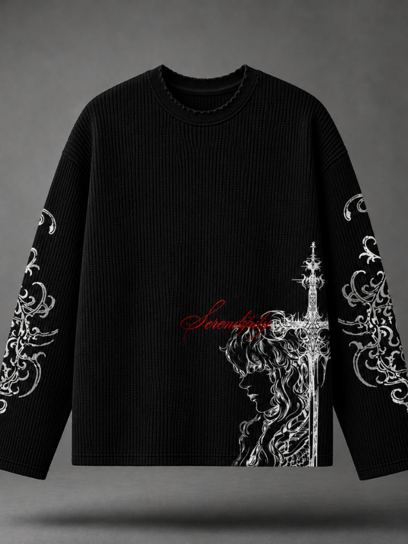 Black Chapel Waffle Long Sleeve